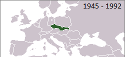Месторасположение Чехословакии